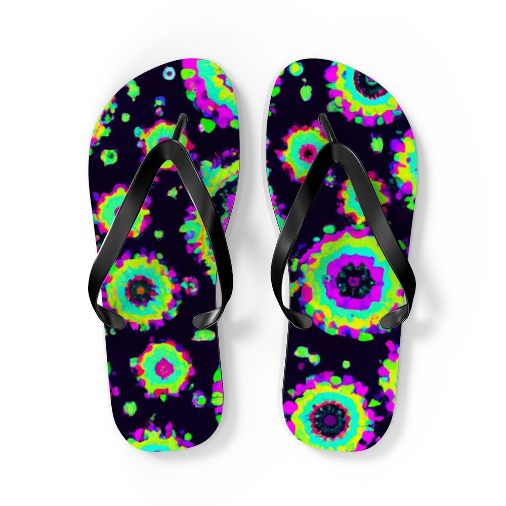 Hattie Bootmaker - Psychedelic Trippy Flip Flop Beach Sandals