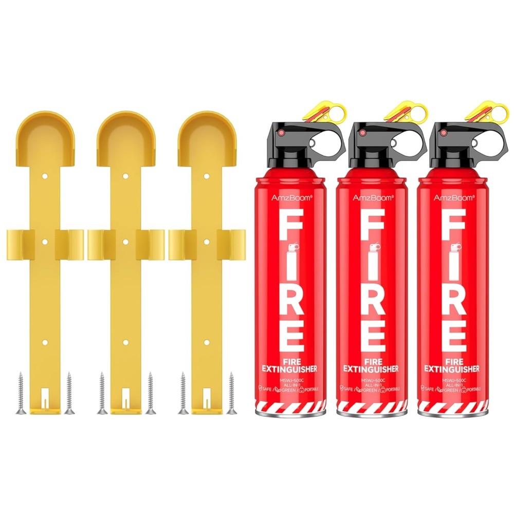 Home Kitchen Car Boat Fire Extinguishers 3-Pack