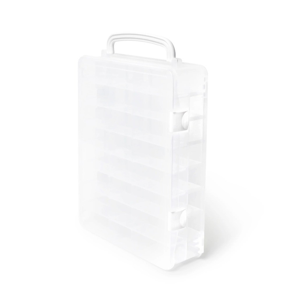 Thread Spool Organizer Box for Sewing and Embroidery, Holds 48 Spools