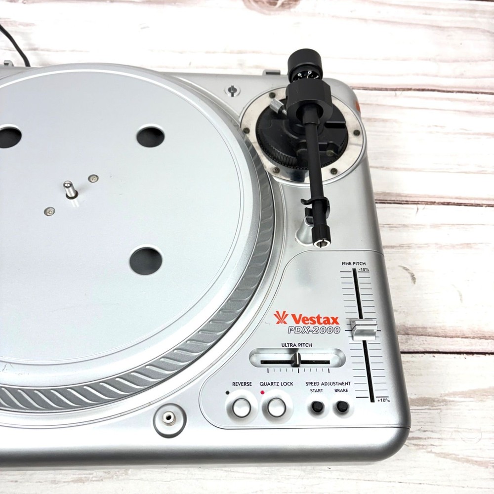 Vestax PDX-2000 Direct Drive Turntable Operation tested Silver