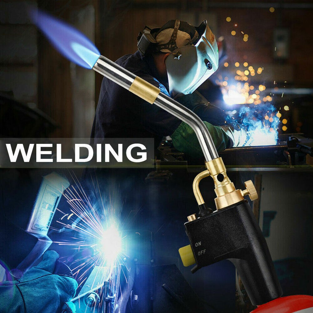 Propane Torch Head Trigger Start Mapp/Map Gas Welding Torch Push Button Igniter