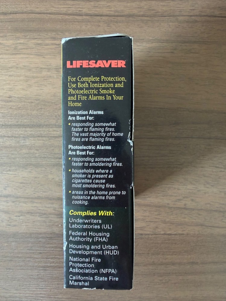 Kidde Lifesaver Smoke/Fire Alarm Model #0915 Basic Battery Powered