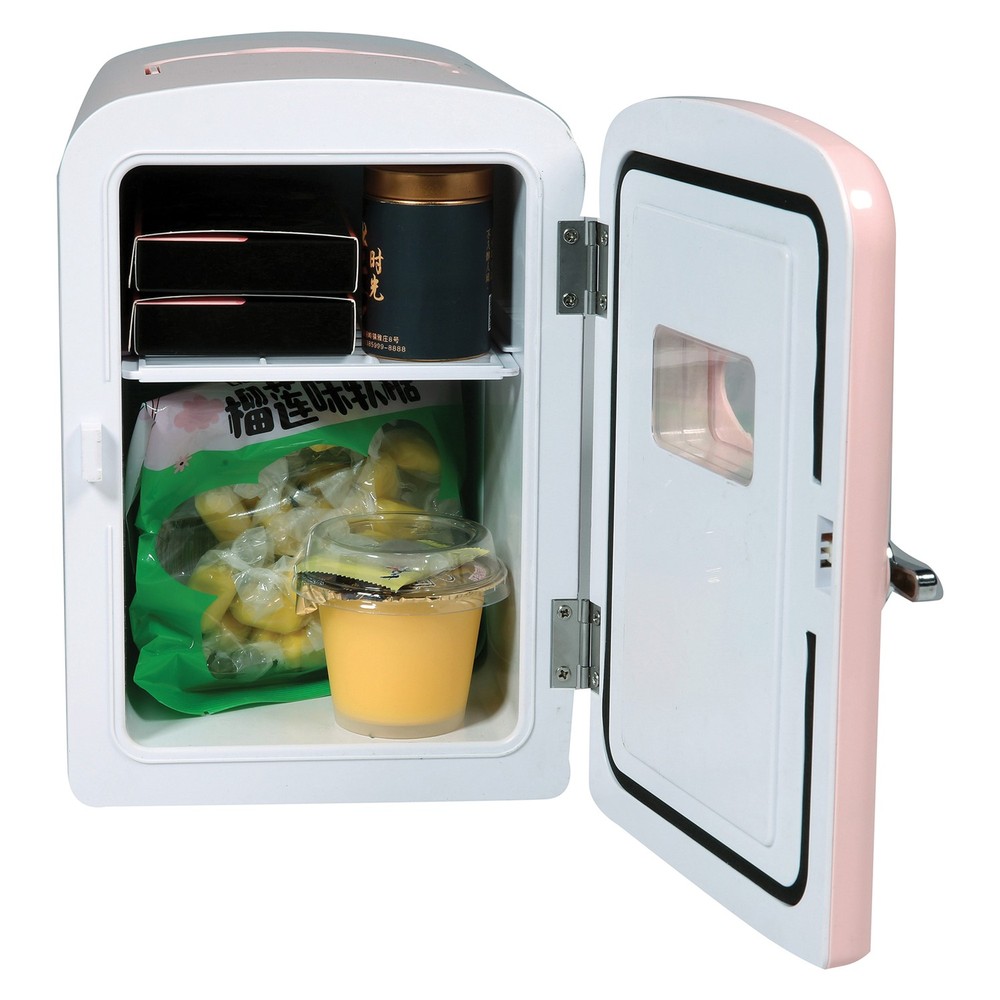 9-Can 48W Portable Retro Mini Refrigerator
