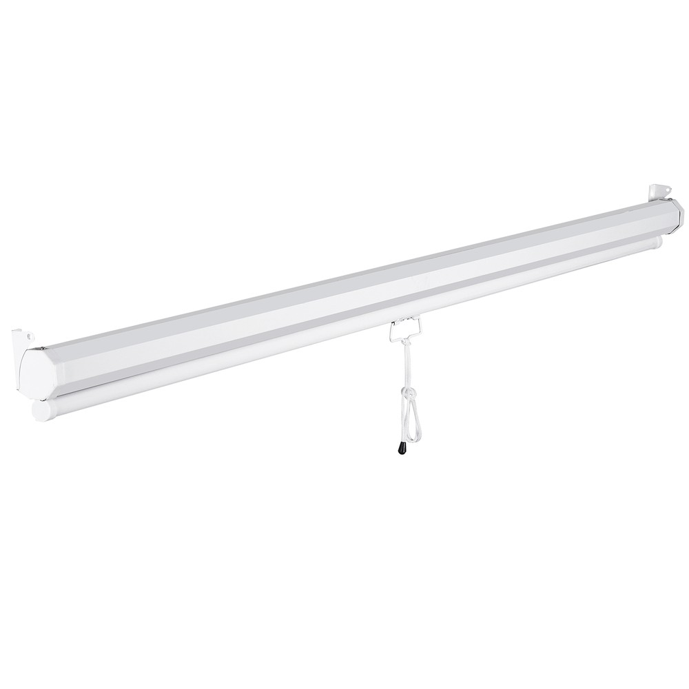 73" Manual Pull Down Auto Lock Projector Projection Screen Party Movie 43"x57"