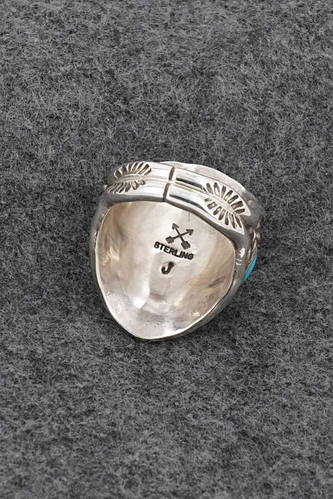 Turquoise & Sterling Silver Ring - Melvin Jones - Size 11.5