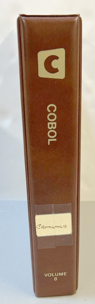 Cromemco COBOL Instruction Manual Set w/User Guide