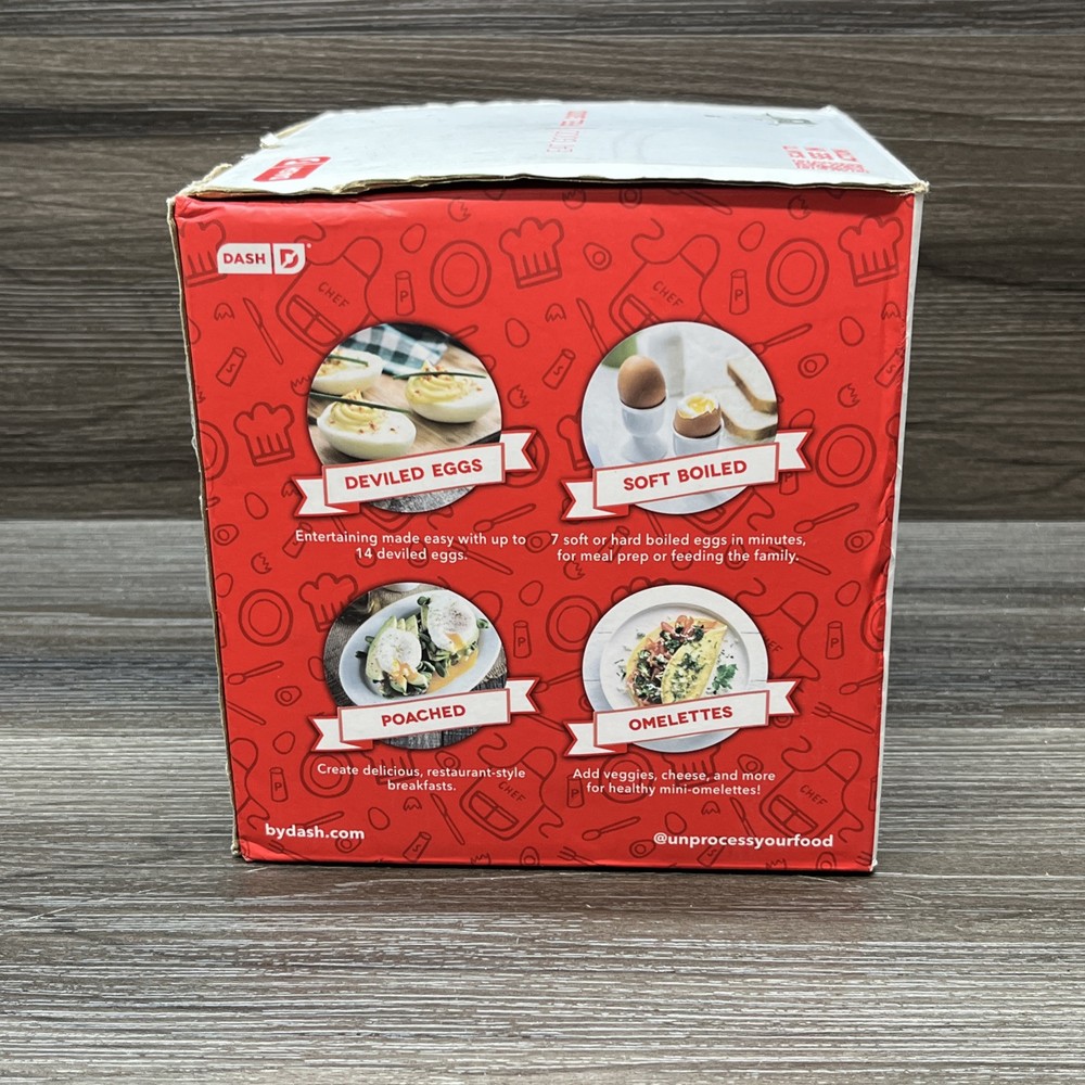 Dash 7-Egg Electric Egg Cooker (Black) - Hard Boiled, Soft Boiled, Poached