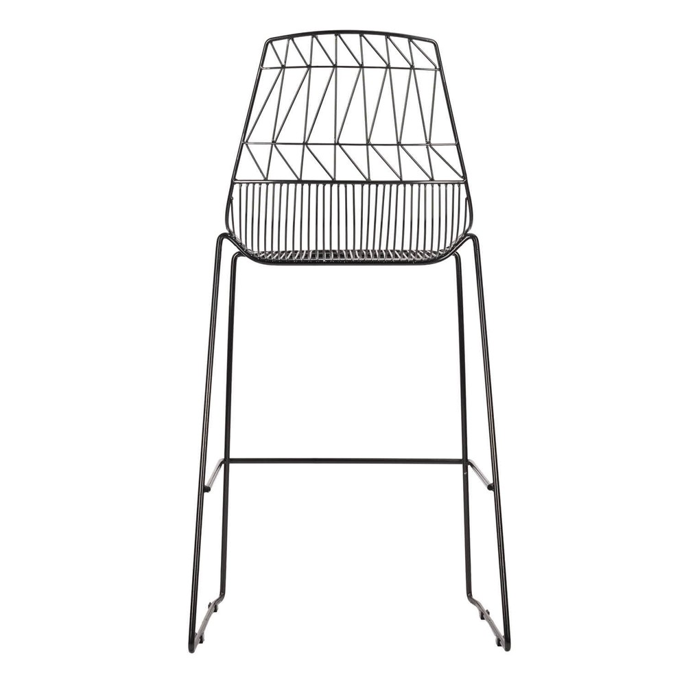 30" Benton Wire Bar Stool Steel Frame by Chivari