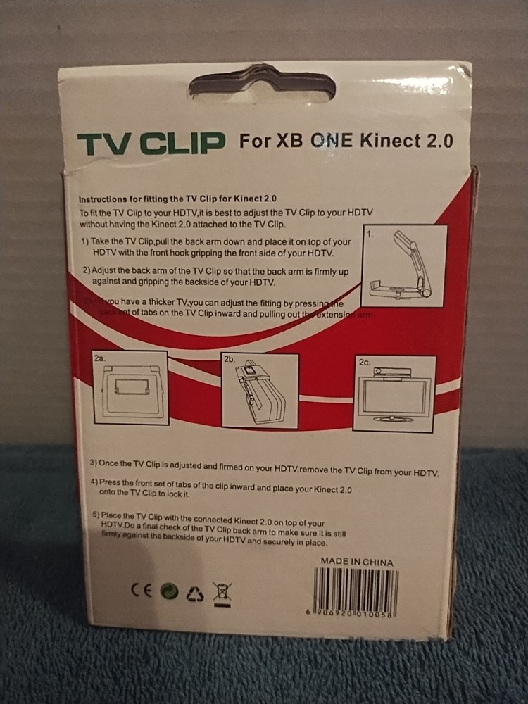 TV Clip for Microsoft Xbox One Kinect Sensor Clamp Mount Stand Holder Console