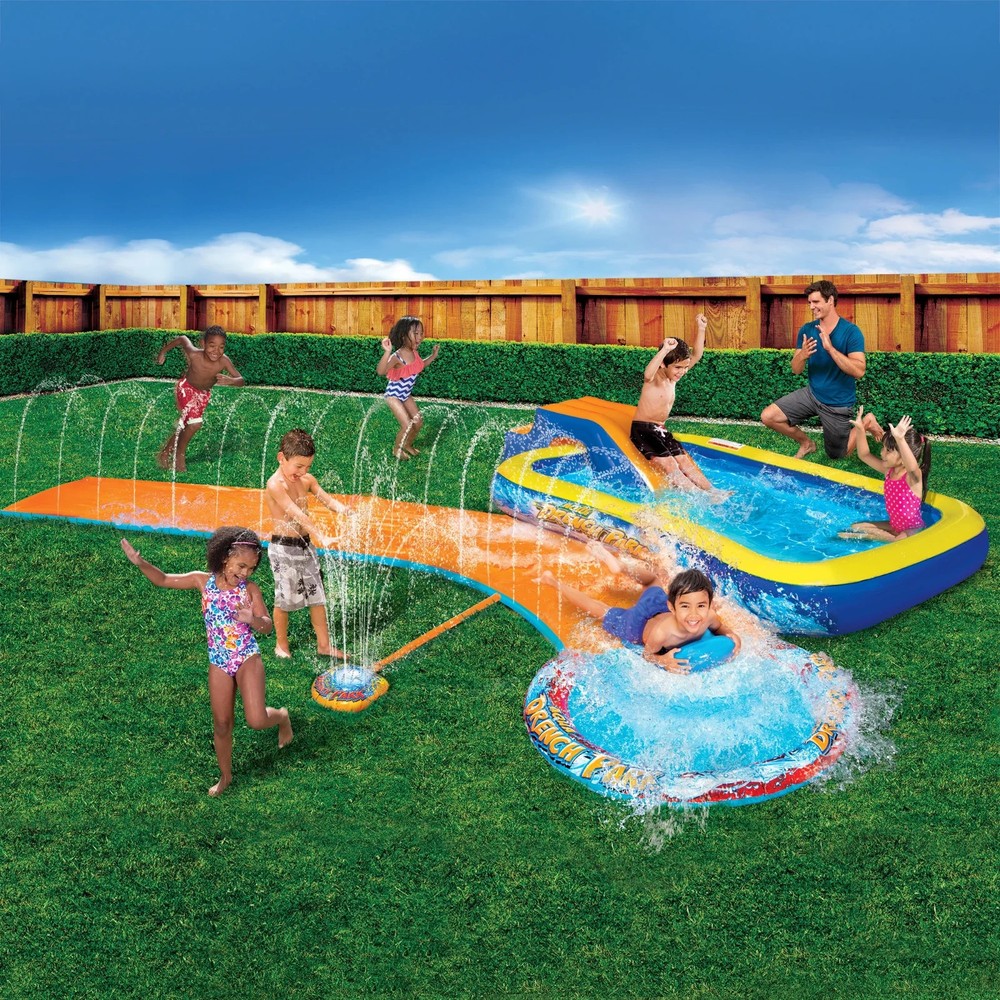 BANZAI AQUA DRENCH 3-IN-1 SPLASH PARK *DISTRESSED PKG