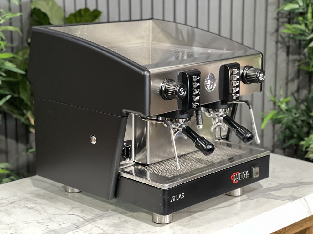 WEGA ATLAS COMPACT EVD 2 GROUP ESPRESSO COFFEE MACHINE BLACK