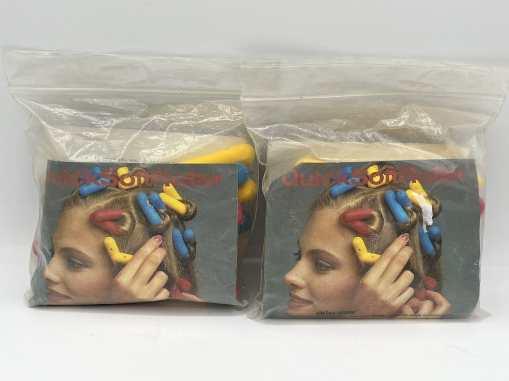 Vintage Lillian Vernon Quick Soft Rollers 2 Packs Of 9 Each.