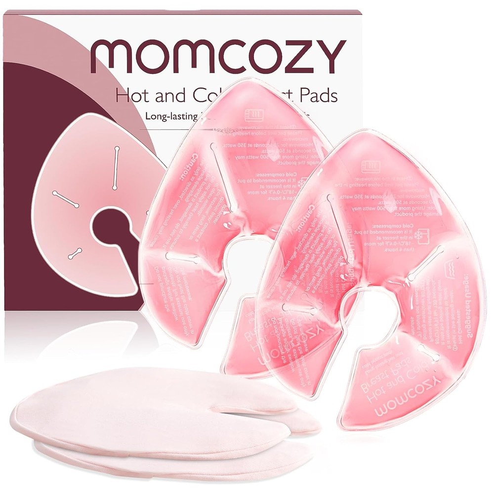 Breastfeeding Essentials: Larger Hot & Cold Packs with Soft Covers, 2 Pack