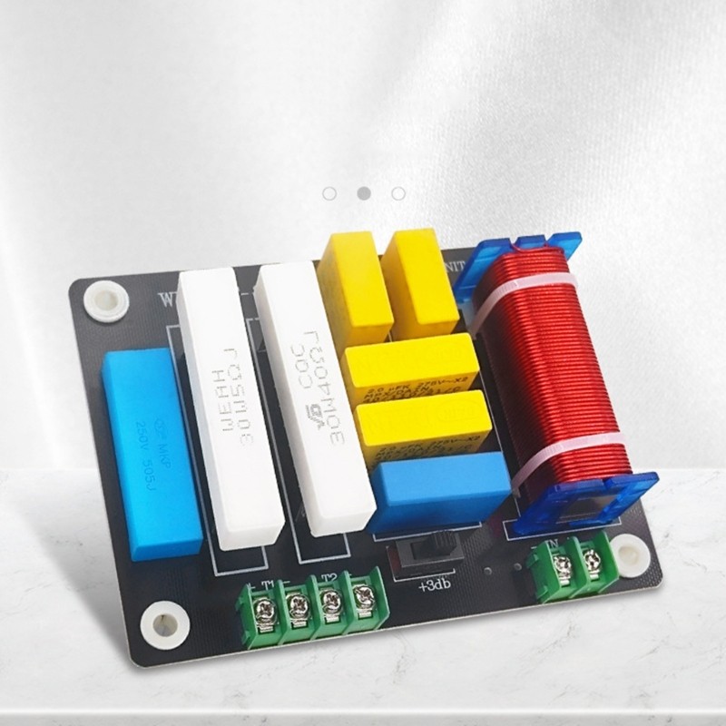 400W Treble 2 Way Frequency Divider Speaker Filter Circuit Adjustable Frequency