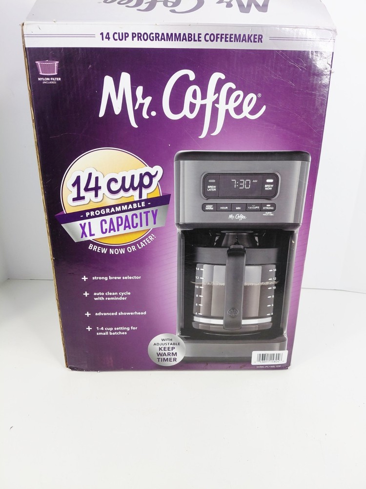 Mr. Coffee 14-Cup Programmable Coffee Maker with Reusable Filter