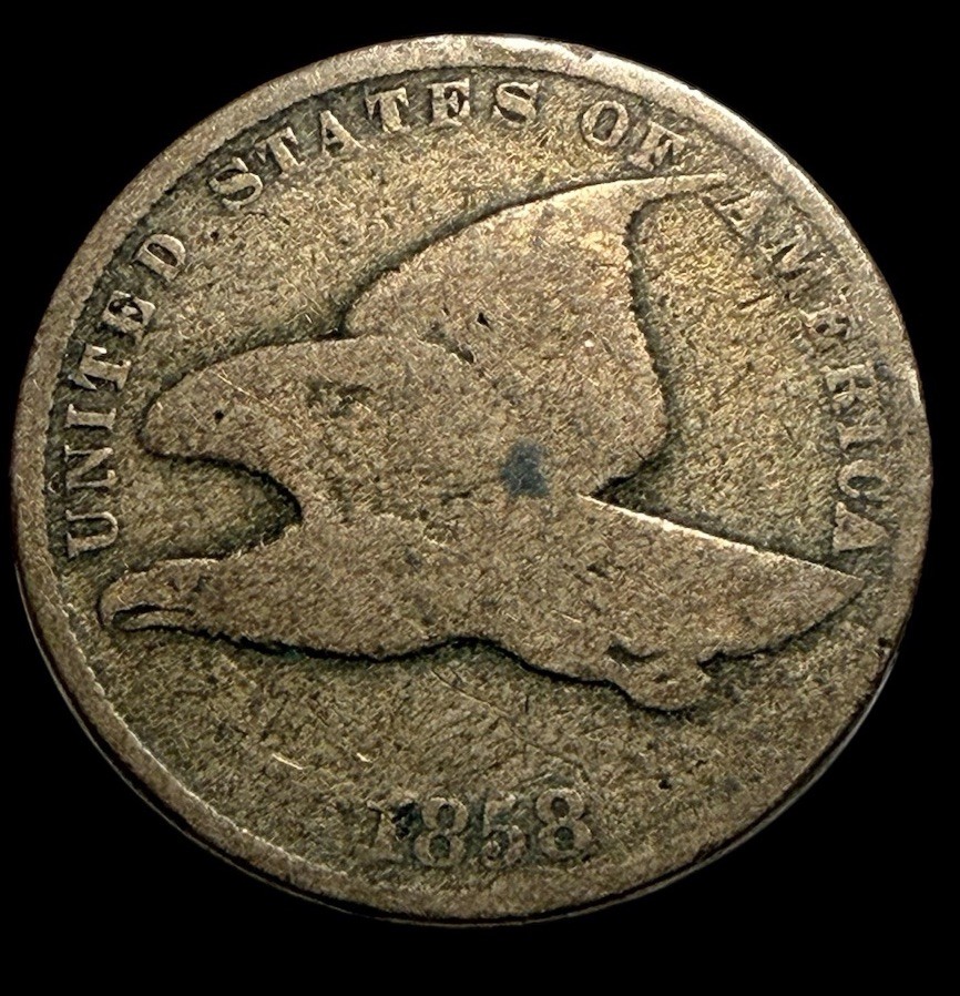 1858 US Flying Eagle Cent -Small Letters
