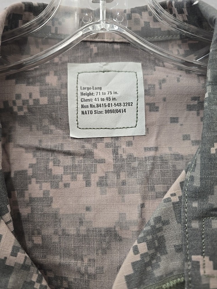 USGI Army Combat Uniform Defender M FR Large Long ACU