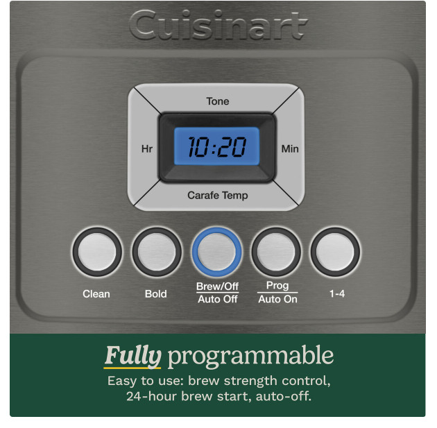 Cuisinart 14 Cup Programmable Coffee Maker DCC 3200BKSNAS - No Import Fee