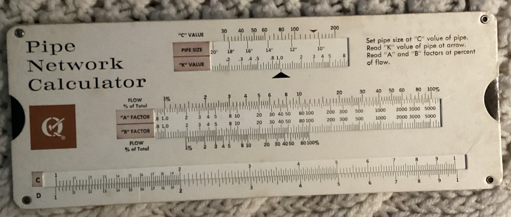 Cast Iron Pipe Calculator Kit With Ruler