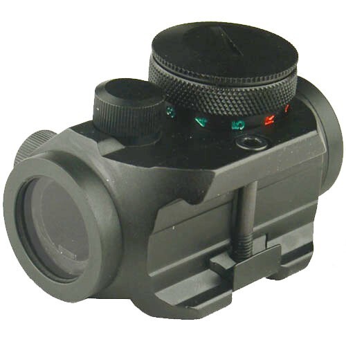 New Compact Mini Red Dot Sight Weaver Mount Anodized Black, Red Dot Only