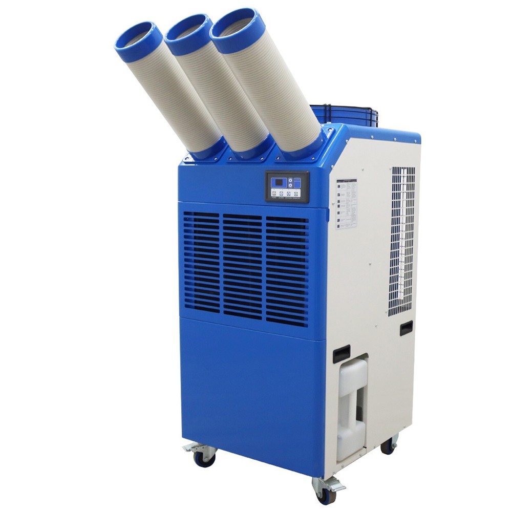 Mobile Industrial Air Conditioner Spot Cooler Three Outlets 220V 22178 Btu/h