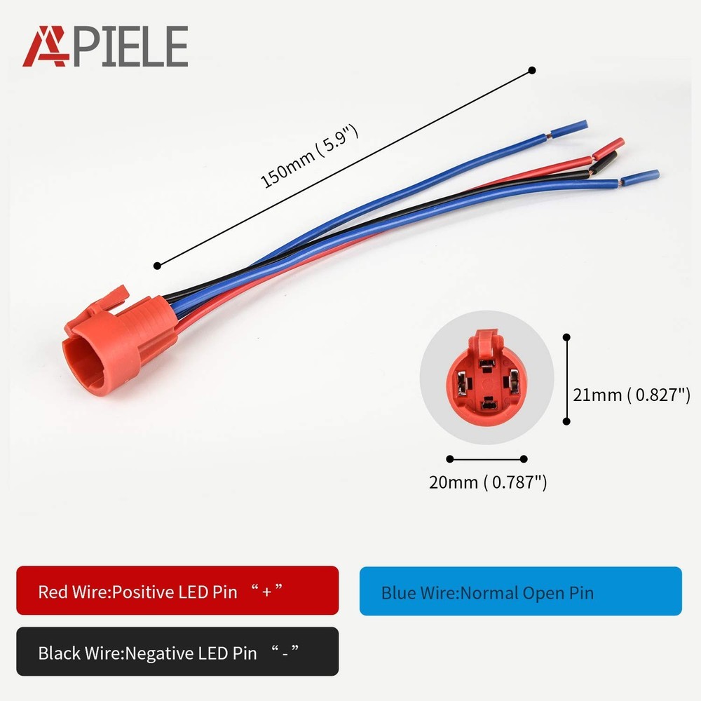 APIELE Push Start Ignition Switch, Off-(ON) Instant Engine Blue