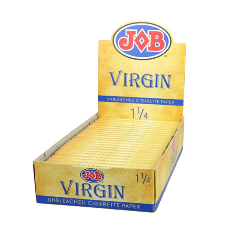 Job Virgin Unbleached 1 1/4 Rolling Papers - 5 Packs