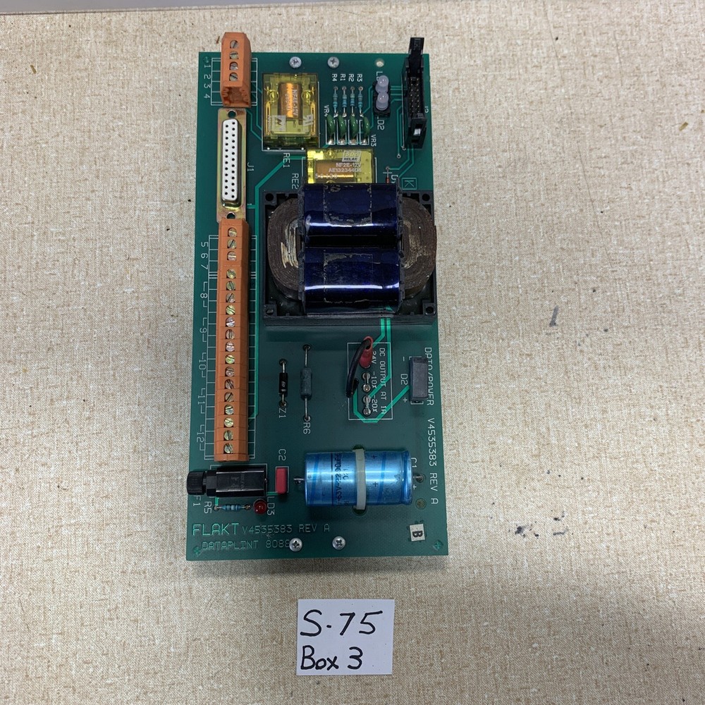 V4535383 REV A FLAKT DATA POWER PCB DATAPLINT 8088
