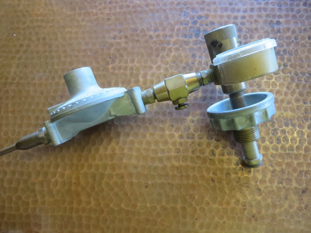 Marshall Brass Co 210 Regulator and Connectors Helium