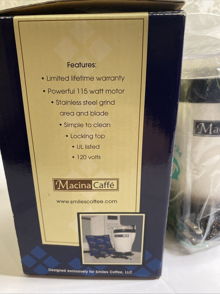 Macon’s Caffe Coffee Grinder Made In Italy