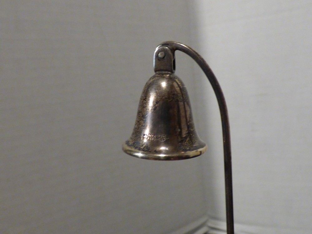 Antique Vintage Silver Webster Candle Snuffer Jointed Hinged Bendable