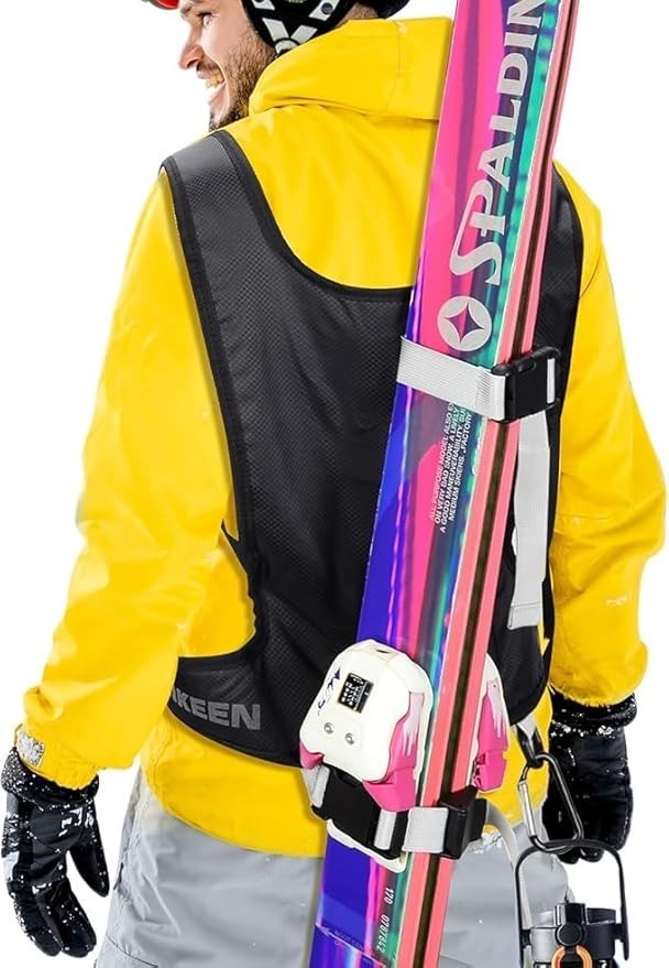 Hikeen Ski Strap, Ski & Poles Backpack Shoulder Strap Hands-Free