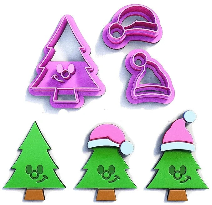 Christmas Tree Hat Polymer Clay Cutters