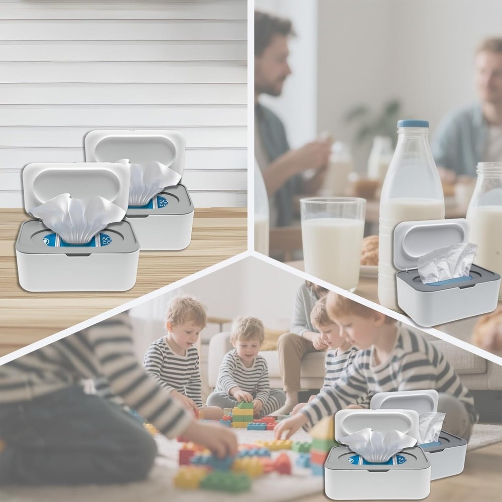 Elegant Rectangular Wipes Dispenser - Dust-Free & Easy Access for Cottonelle