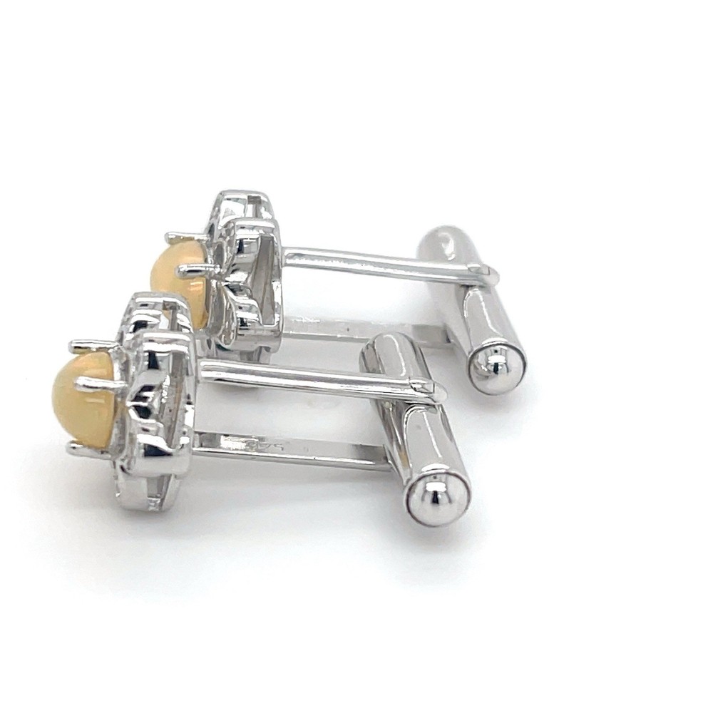 925 Silver Cufflinks with Opal.