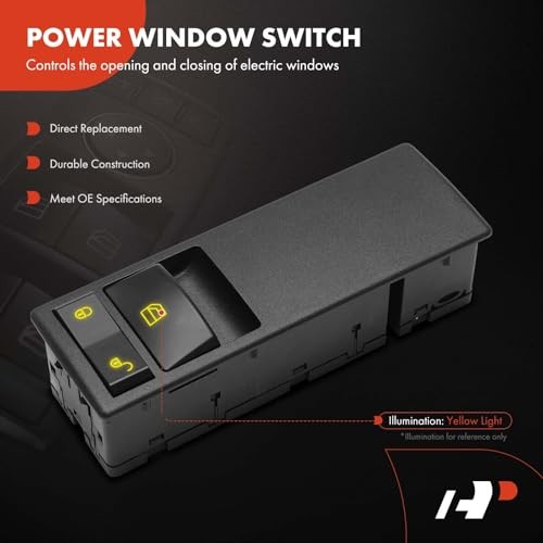 Power Window Switch Compatible with Freightliner Cascadia 2017, Right
