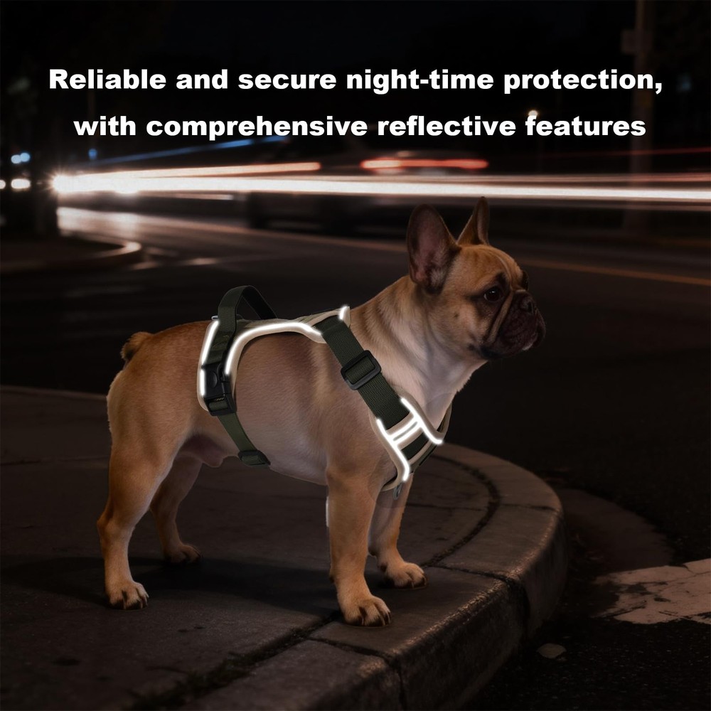 No-Pull Dog Harness for Small & Medium Dogs, Reflective Adjustable Vest with ...