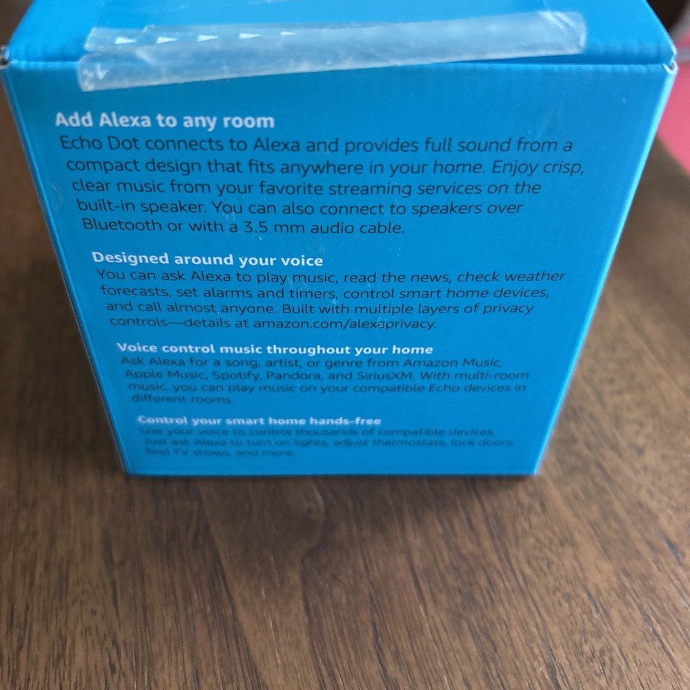 Amazon Echo Dot 3rd Generation Smart Speaker w/ Alexa Charcoal PreOwned