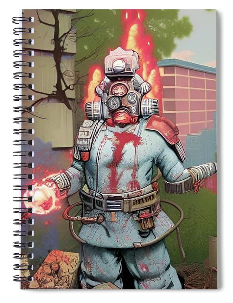 Injured Spiral Notebook Blank Notebook Lined Journal 8 X 6 Notebook