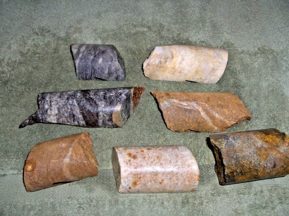 Split Drill Core Samples From Alaska Gold Mine 7 Pieces #11