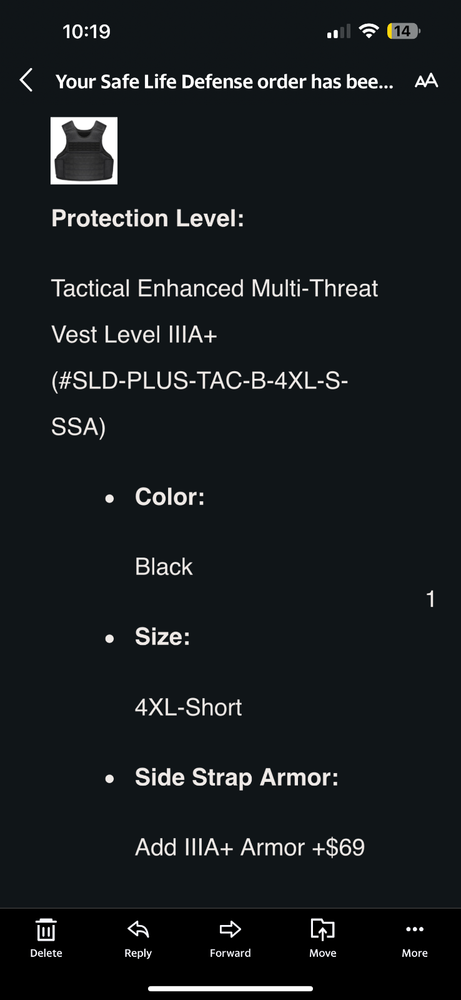 bullet proof vest 3A with side armor