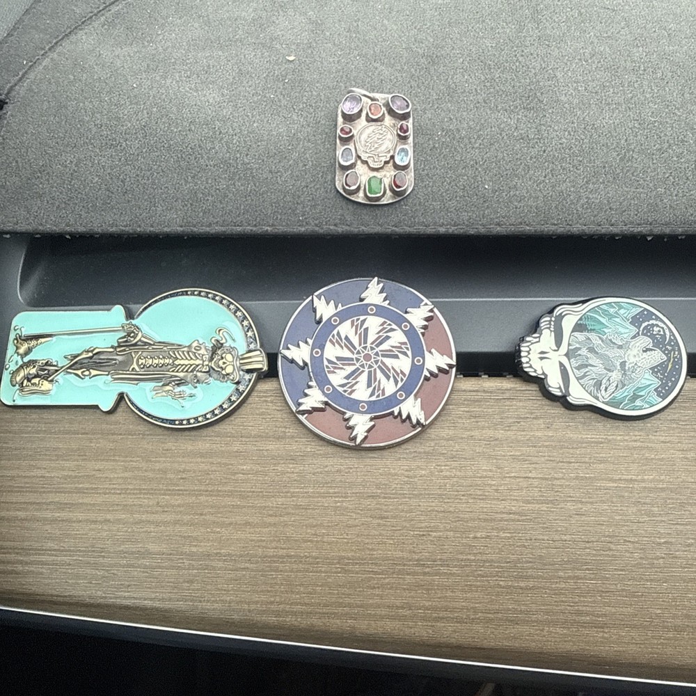 Grateful Dead Silver Pendant