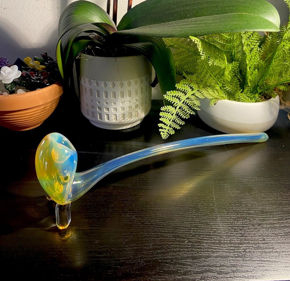 Gandalf Glass pipe Silver Fumed.