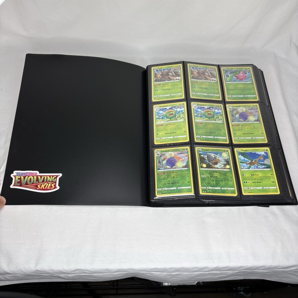 Evolving Skies SWSH Base Set Holo Reverse V Folio 9 Pocket Binder BCW