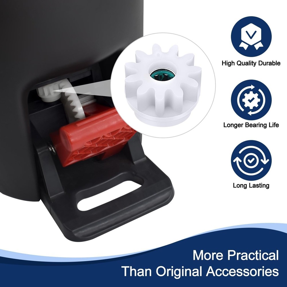 2 Pcs Easy Mop Replacement Gears for Oceda Vilida Spin Mop - Durable & Efficient