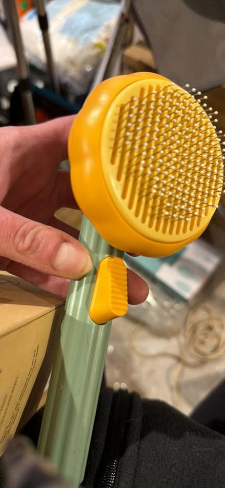 Pet brush with glove