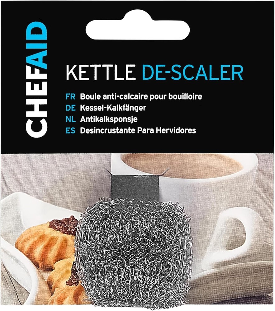 Chef Aid Silver Kettle Descaler - Efficient Stainless Steel Limescale Solution