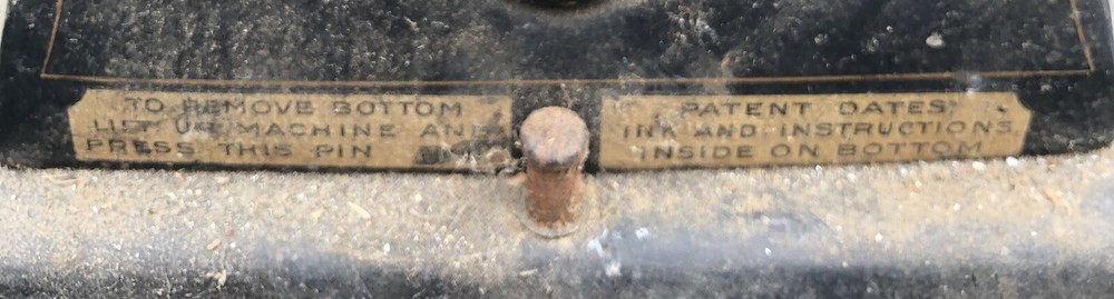 Antique Check Protector - Vintage Model Still In Working Condition! See Pics.