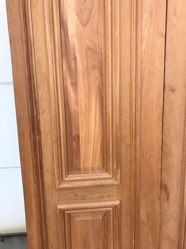 MAR B Beautiful Pair Double Doors Heavy Profile Cherry 4‘ X 95”