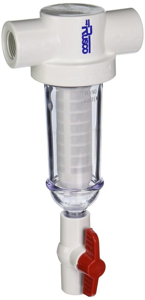 Rusco 3/4-100-F Polyester Screened Spin-Down Sediment Filter System